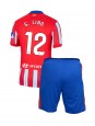 Atletico Madrid Samuel Lino #12 Domácí dres pro děti 2024-25 Krátký Rukáv (+ trenýrky)